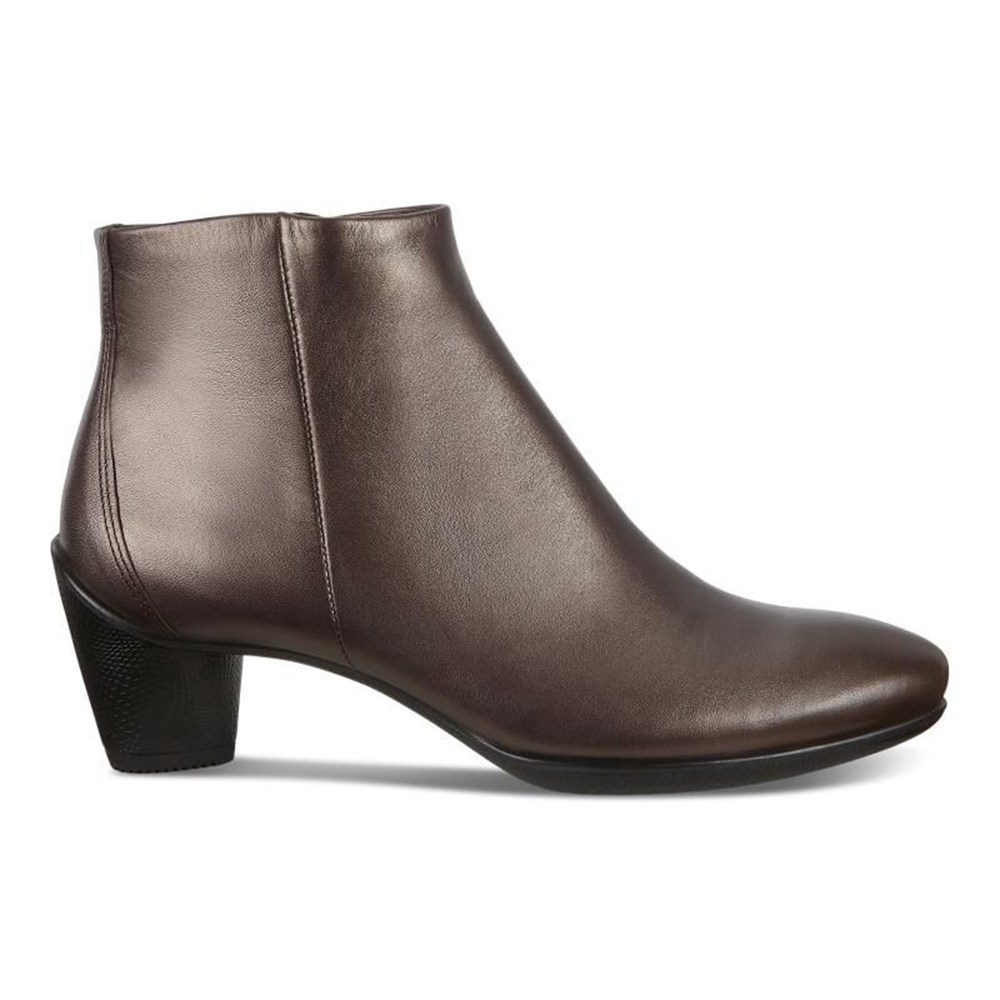 Womens Ankle Boots - ECCO Sculptured 45 - Brown - 2074DHJOE